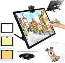 Load image into Gallery viewer, Rechargeable A3 LED Light Pad with Magnet Clip &amp; Adjustable Stand for Artists