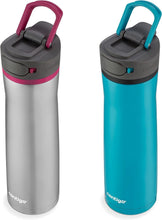 Load image into Gallery viewer, Stylish Juniper &amp; Dragonfruit Water Bottle Set - Keeps Drinks Cold for 24 Hours
