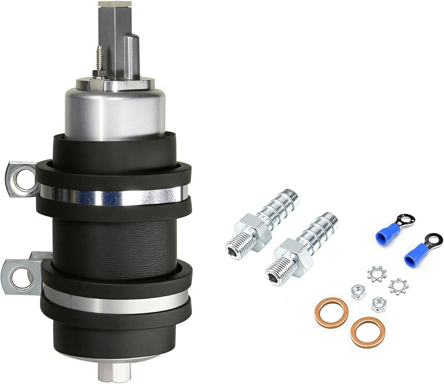 High-Performance Metal Inline Fuel Pump 255LPH - Ideal for Turbocharged Engines