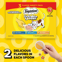 Load image into Gallery viewer, Variety Pack Lickable Cat Treats - Creamy Spoon Sizes - 10 Grams Each, 72 Count