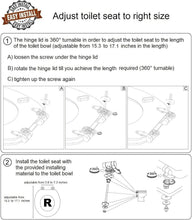 Load image into Gallery viewer, Stylish Adjustable Soft-Close Toilet Seat with Four-Sided Design - Mahogany