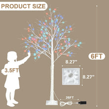 Load image into Gallery viewer, Enchanting 6FT LED Birch Tree with 120 Light Sources - Perfect for Holidays