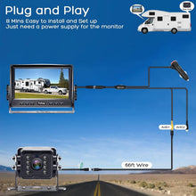 Load image into Gallery viewer, Reliable 7 Inch Wired Backup Camera - 1080P HD Night Vision for Trucks &amp; RVs
