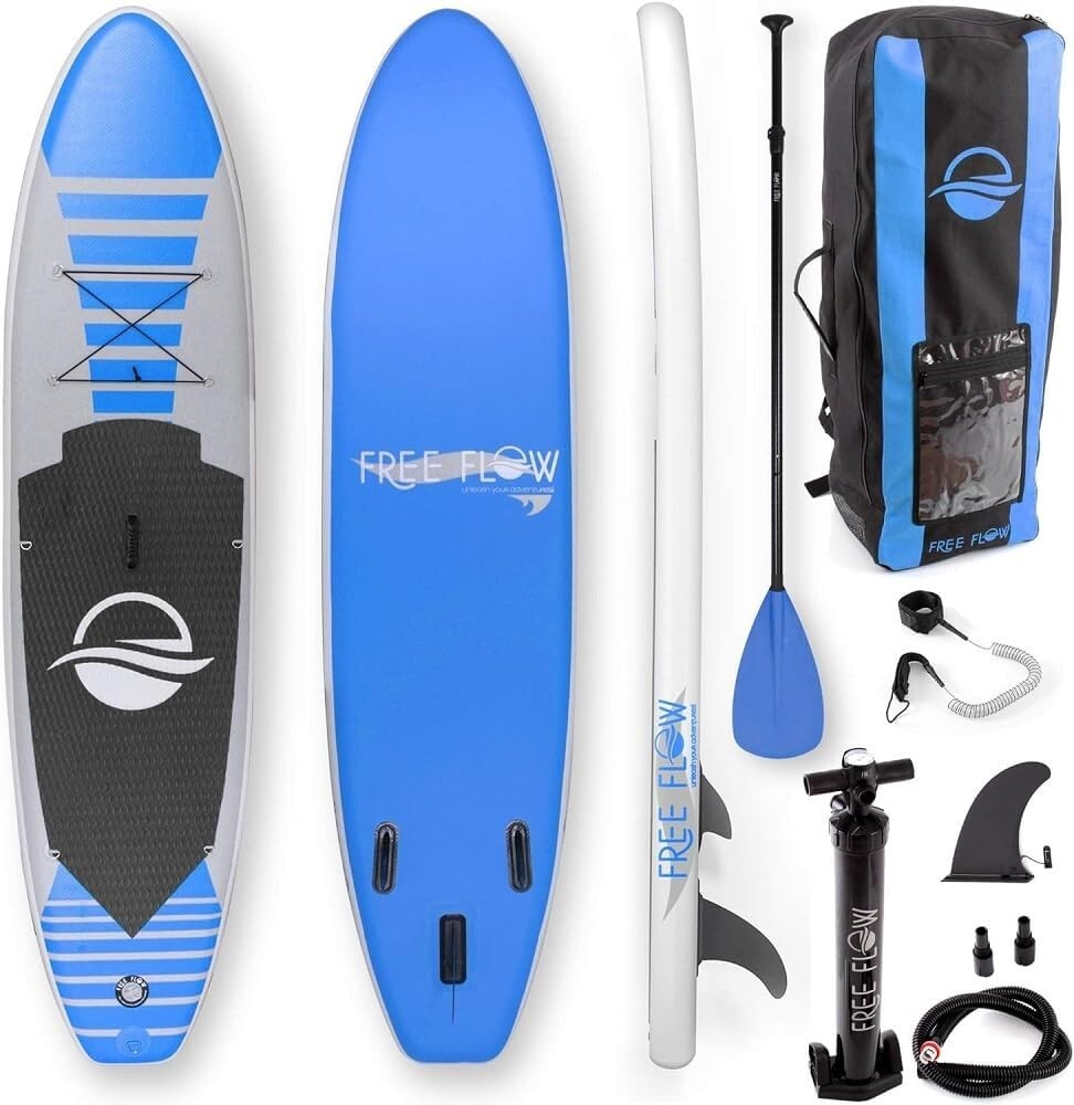 10'6" x 32" Wide Stable Paddle Board Kit with Premium Accessories for All Levels