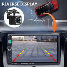 Load image into Gallery viewer, Upgrade Your Ride: Double Din 7-Inch Stereo with Touch Screen &amp; Rear Camera