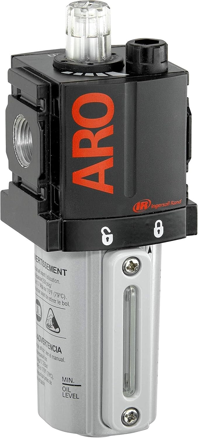 Compact ARO ARO Air Line Lubricator with Polycarbonate Bowl – Ideal for Industry