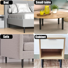 Load image into Gallery viewer, 8 Heavy-Duty Adjustable Furniture Legs - Modern Black Metal Legs for Home Decor