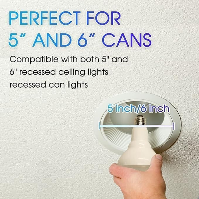 20-Pack 9W Dimmable LED Ceiling Flood Lights, 75W Equivalent in Daylight White