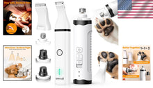 Load image into Gallery viewer, Whisper-Quiet Dog Nail Grinder Kit with 2 LED Lights for Comfortable Grooming