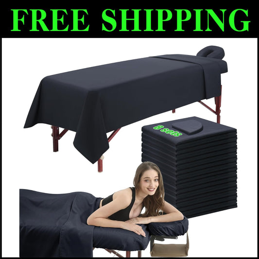 Versatile Waterproof Massage Table Sheet Set - 3 Pieces for Every Application