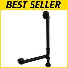 Load image into Gallery viewer, Traditional Lift &amp; Turn Clawfoot Tub Drain - Durable Brass, Matte Black Finish