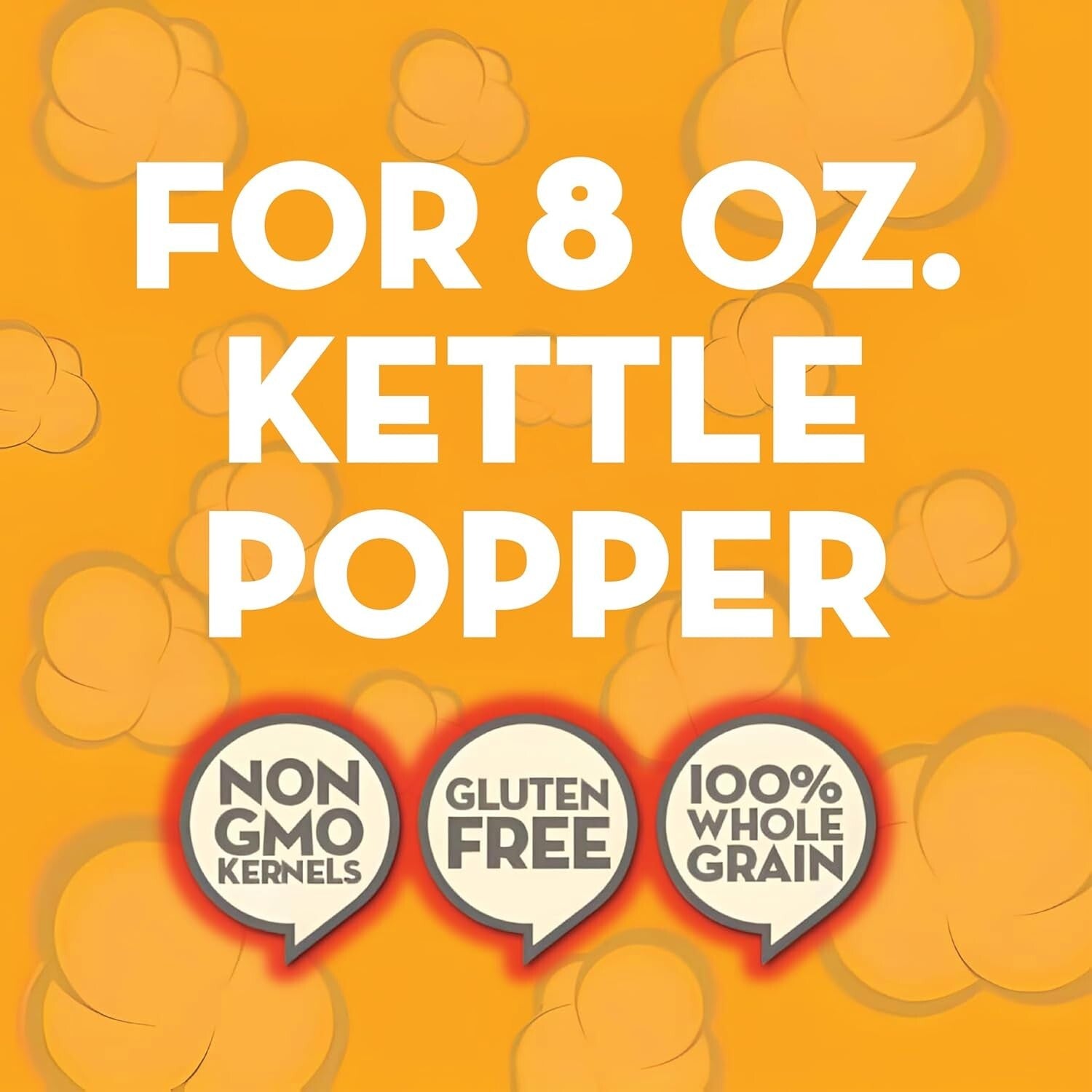 All-in-One Popcorn Kit - Premium Portion Pack with Kernels, Oil & Salt (24 Pack)