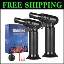 Load image into Gallery viewer, Premium S907 Butane Torch Set with One-Handed Operation &amp; High Temp Control