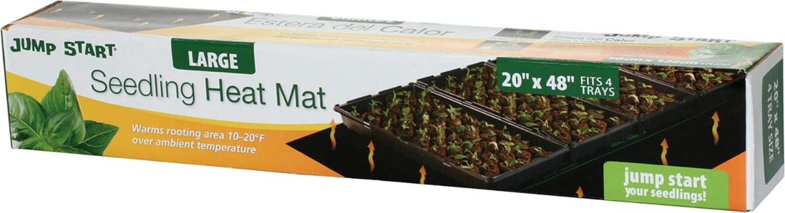 Durable Waterproof Heat Mat for Seedlings - 48"x20" with Instructional Prints