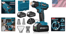 Load image into Gallery viewer, Portable Hot Air Gun Kit - 21V, 4 Nozzle Set, LED &amp; Ergonomic Design, 1022°F