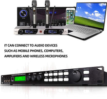 Load image into Gallery viewer, High-Quality Karaoke Audio Processor with 3 Microphone Channels and EQ Controls