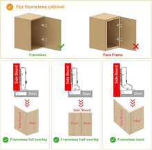 Load image into Gallery viewer, Durable Euro-Style Soft Close Cabinet Hinges - 50 Pack with Easy Installation
