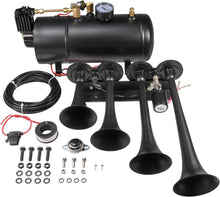 Load image into Gallery viewer, Heavy-Duty 4 Trumpet Air Horn System with Anti-Corrosion Finish - 150 PSI