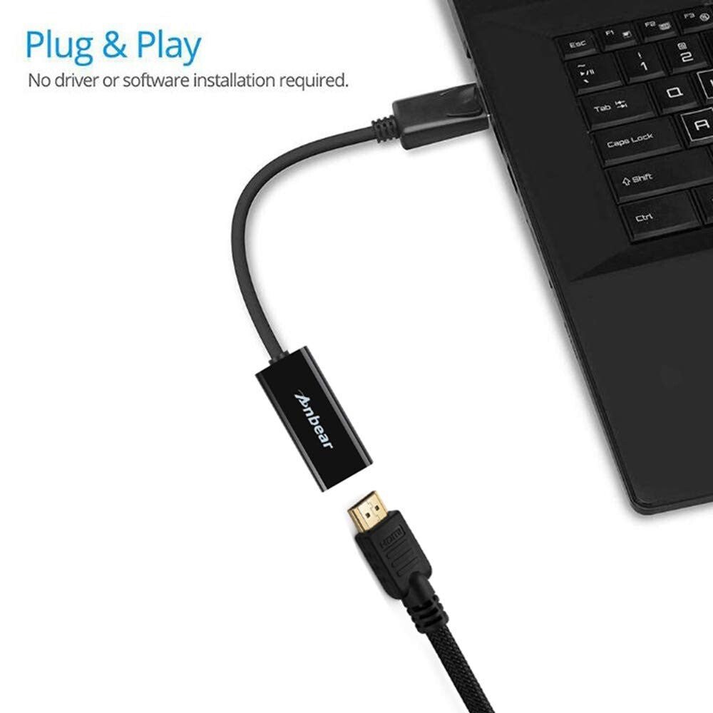 Portable Dual HD DisplayPort to HDMI Cable - Ideal for Laptops and Monitors