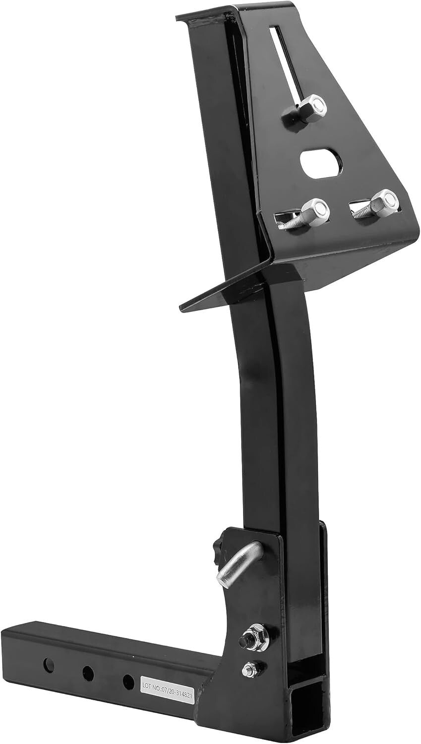 Heavy-Duty Caravan Spare Tire Carrier with Anti-Rattle System for 2" Receivers