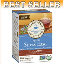 Load image into Gallery viewer, Caffeine-Free Organic Cinnamon Tea for Stress Relief - 96 Count Pack of 6