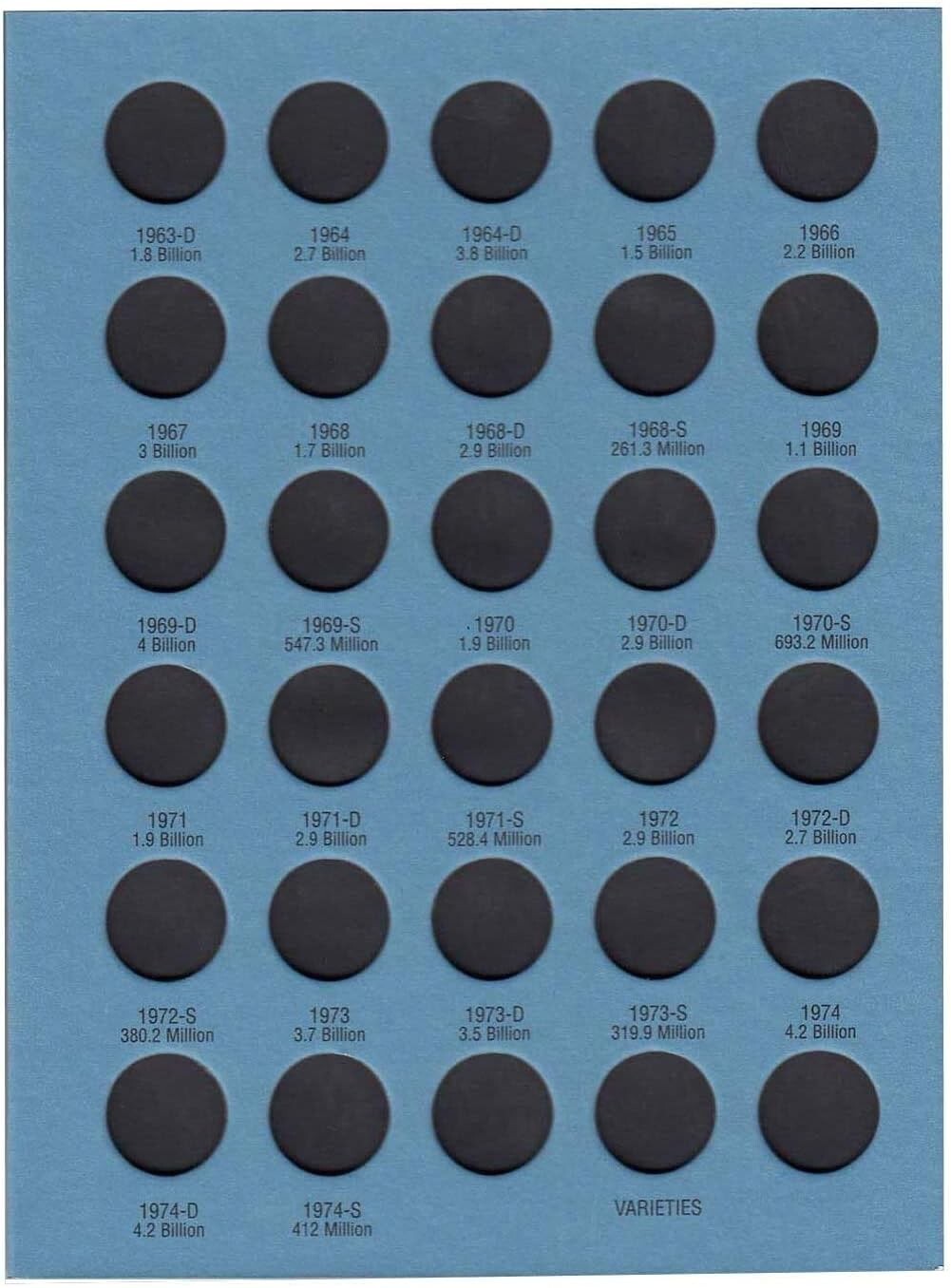 Flat Opening Folding Coin Folder Set - Lincoln Cent Collection from 1909 Onward