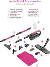 Load image into Gallery viewer, Versatile Dual-Rod Steam Mop with Handheld Steamer &amp; Multi-Purpose Accessories