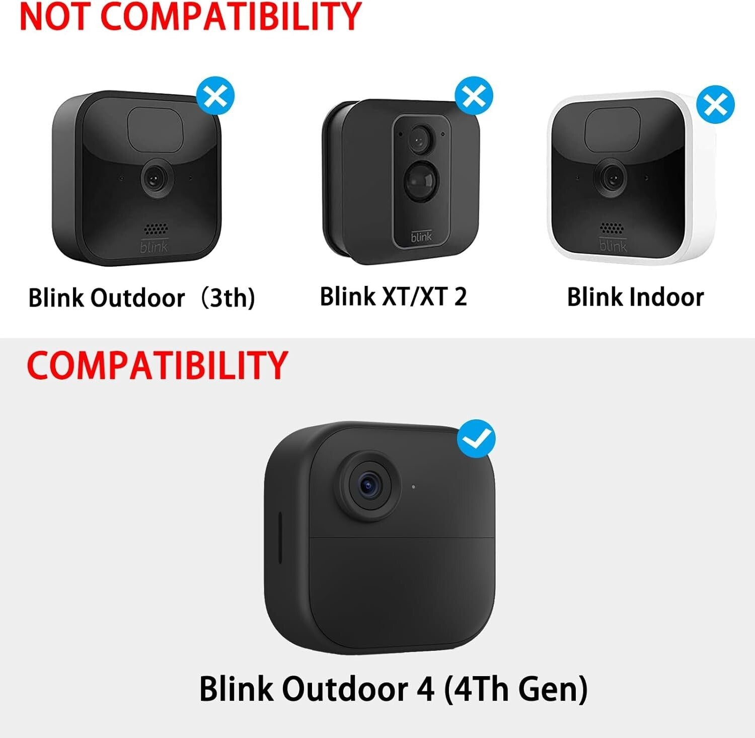 Eco-Friendly Solar Panel for Blink Outdoor 4 - 360° Adjustable Mounting Bracket