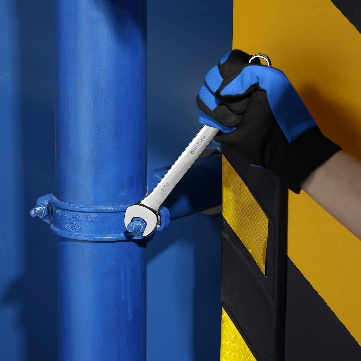 15-Piece Combination Wrench Set - Chrome Vanadium, 12-Point, Portable Pouch