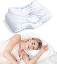 Load image into Gallery viewer, Adjustable Memory Foam Cervical Pillow - Ideal for Side, Back &amp; Stomach Sleepers