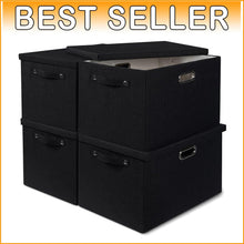Load image into Gallery viewer, Versatile Stackable Storage Bins - 39L Decorative Boxes for Home Organization