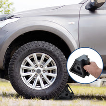 Load image into Gallery viewer, Durable Triangle Design Rubber Wheel Chocks - 4 Pack for Ultimate Stability
