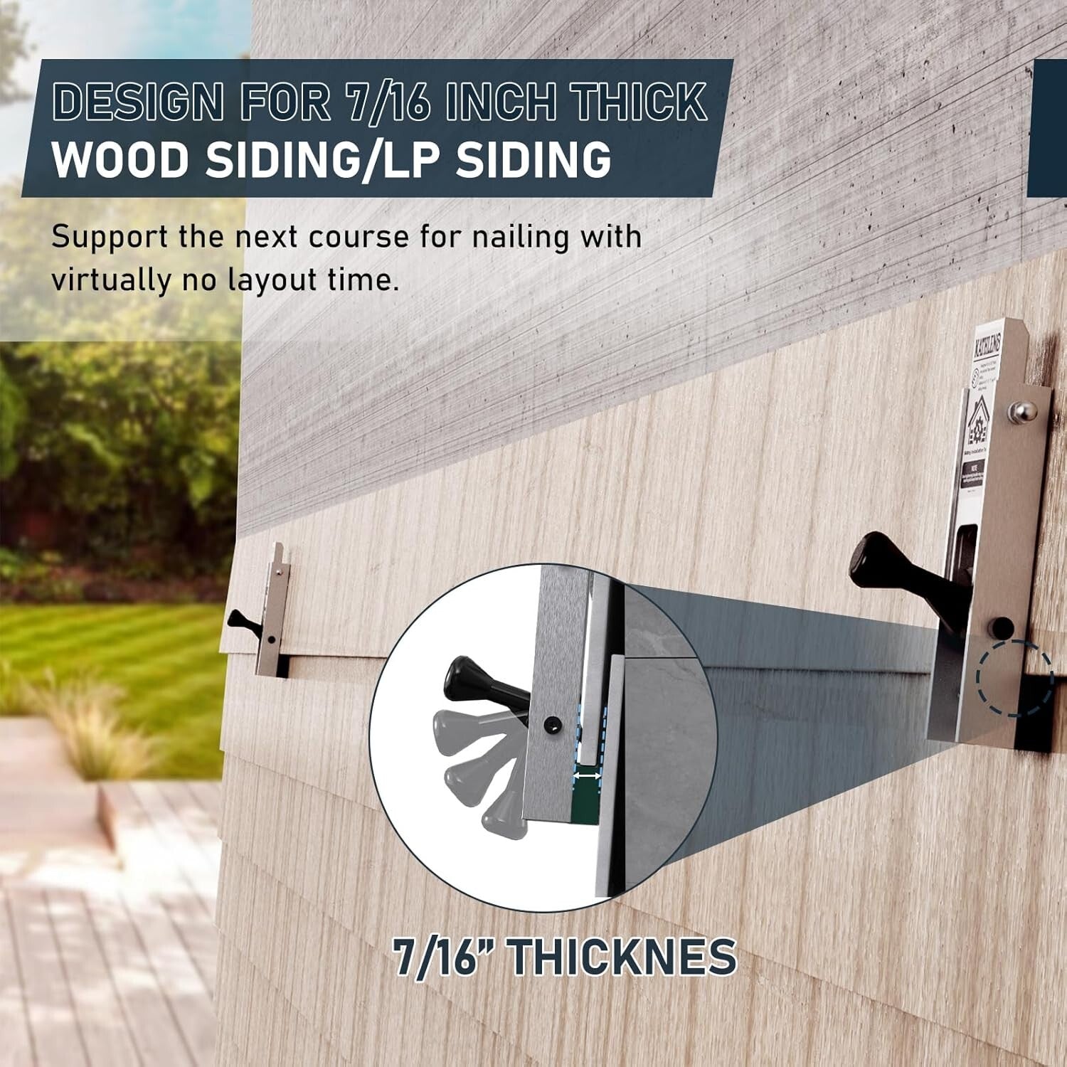 Aluminum Siding Installation Tool Kit for 7/16-Inch Wood/LP Siding - 2 Pack