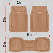 Load image into Gallery viewer, FlexToughXL Heavy-Duty Floor Mats - Universal Fit for Cars &amp; SUVs - Beige