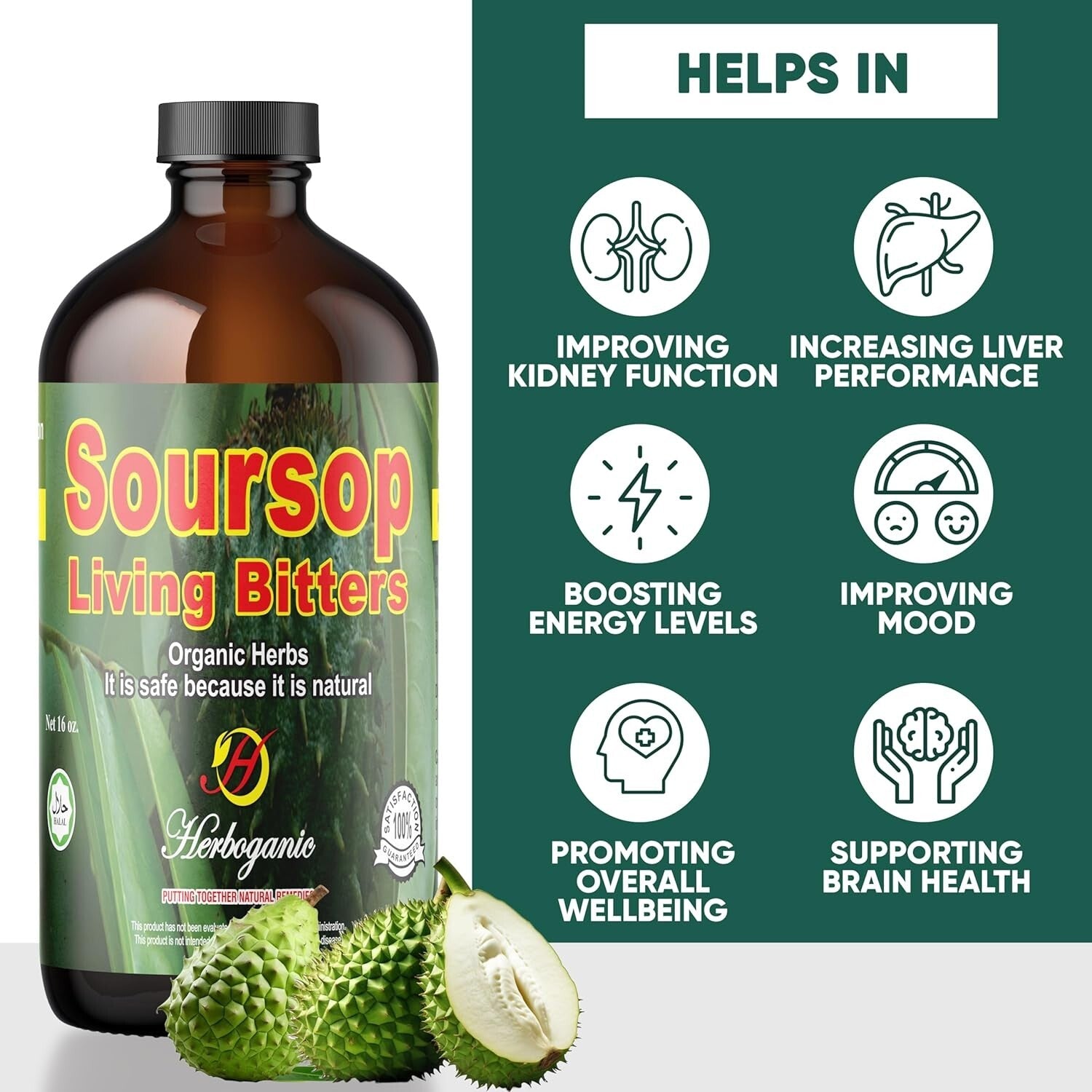 2-Pack Soursop Bitters for Digestive Health - Ideal for Wellness Enthusiasts