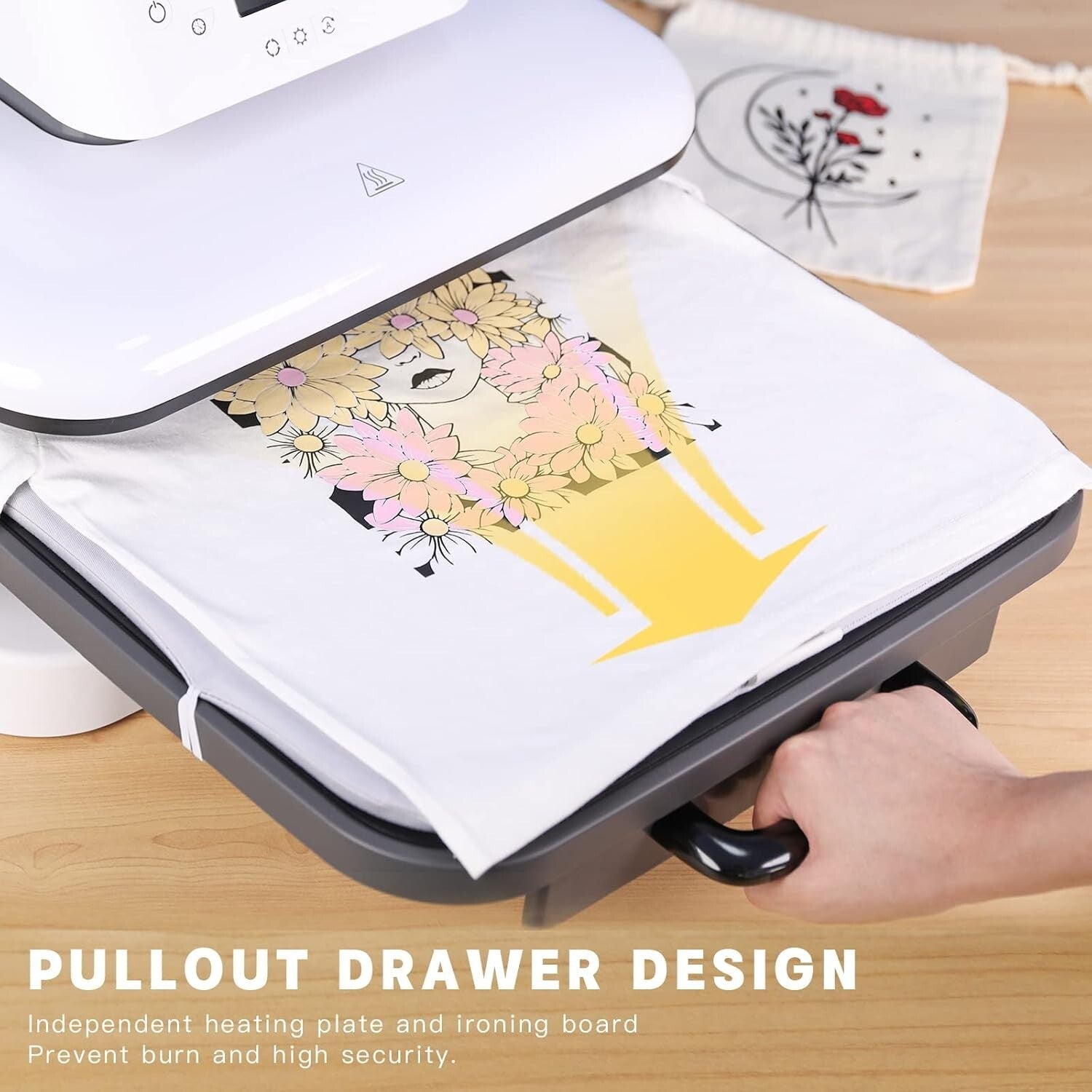 Professional 15x15 T-Shirt Heat Press with Auto Release for Quick Transfers