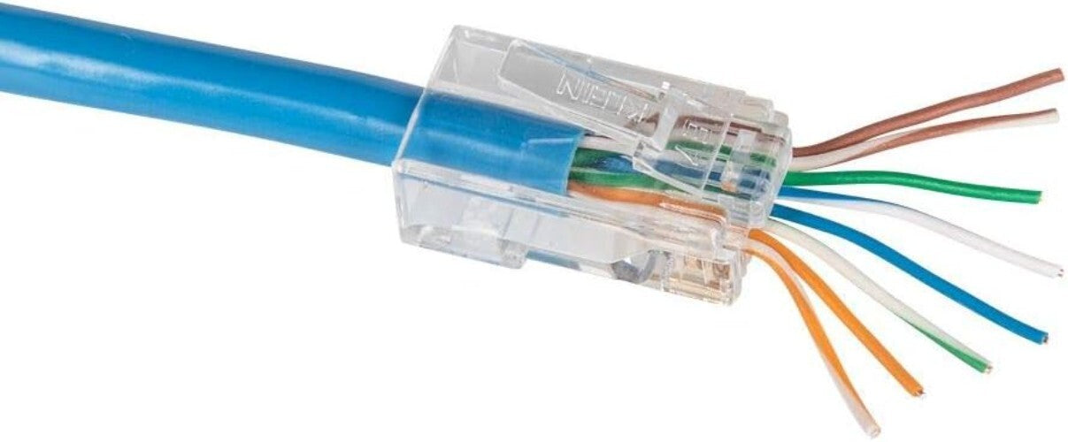 200-Pack Gold Plated RJ45 Pass-Thru Modular Connectors - Assurance in Quality