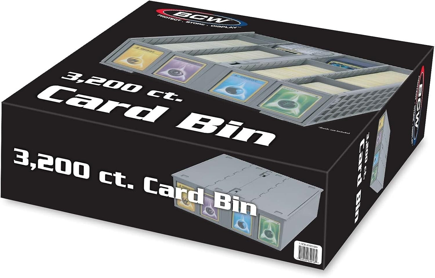 Durable Collectible Card Bins - 4-Pack with Dividers, Holds All Trading Cards