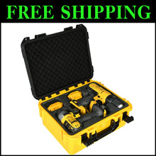 Load image into Gallery viewer, Impact Drill Case for Dewalt Tools: IP67 Waterproof with Removable Foam Inserts