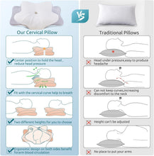 Load image into Gallery viewer, Queen Size Contour Memory Foam Pillow - Breathable Cover for Perfect Sleep