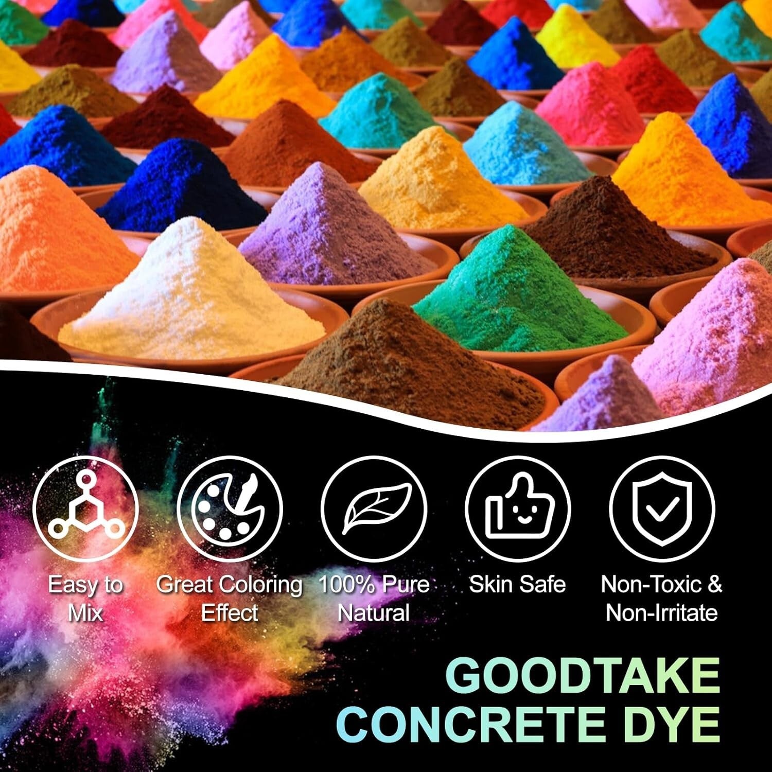 Customizable 32oz Brown Concrete Pigment Powder for Vibrant Color Mixing