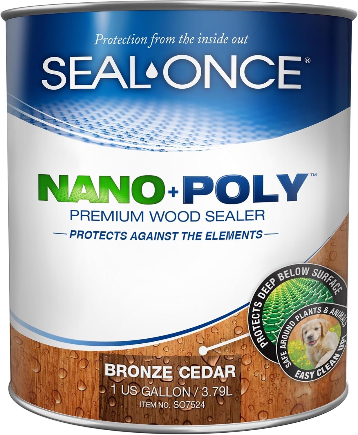1 Gallon Premium Polyurethane Wood Sealer in Bronze Cedar - Gloss & Matte Finish