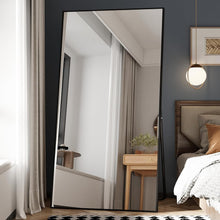 Load image into Gallery viewer, Elegant 76" x 37" Full Length Mirror with Aluminum Frame for Stylish Spaces