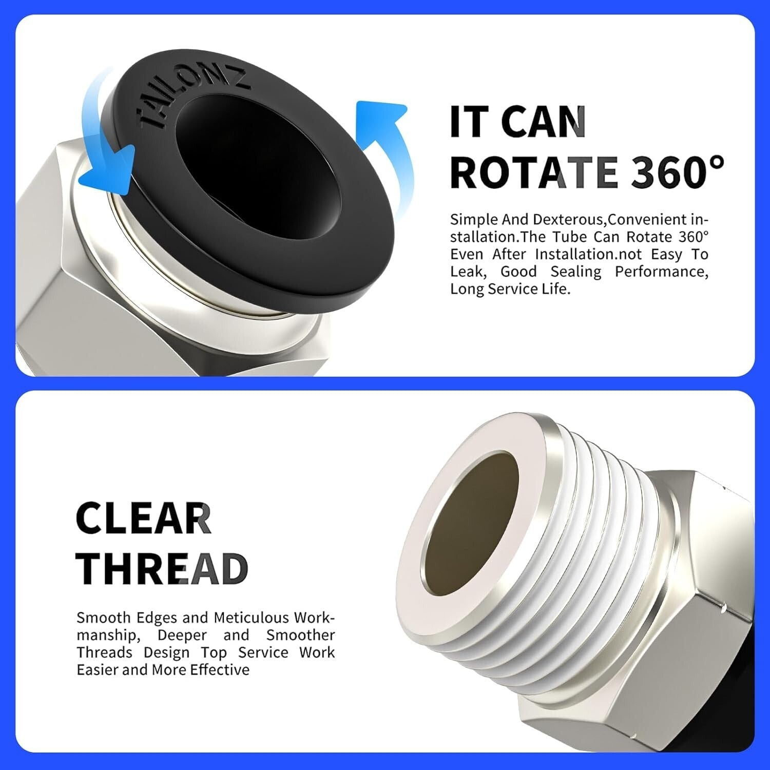 Durable Copper and Plastic Pneumatic Fittings - 66-Piece Set for Professionals