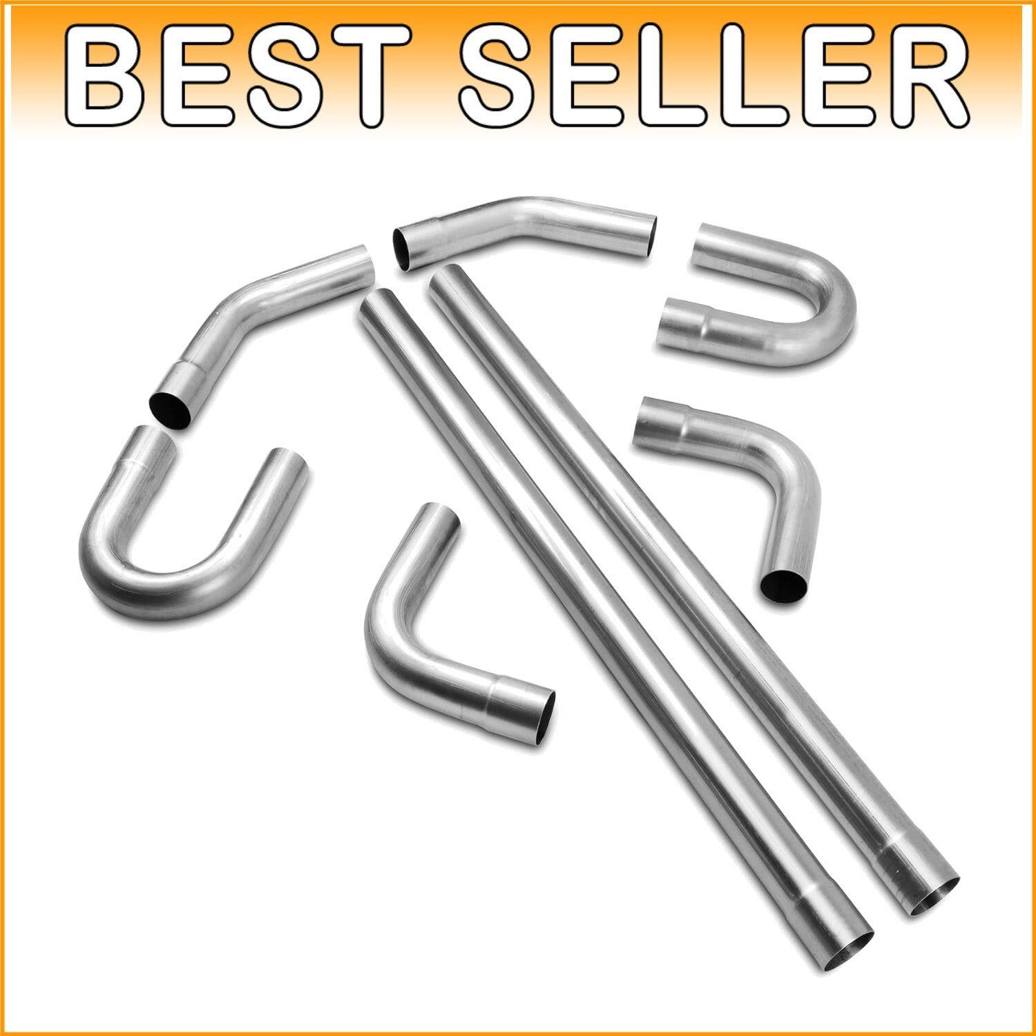 Enhanced Performance 2.25'' Mild Steel Exhaust Kit with Smooth Slip-Fit Design