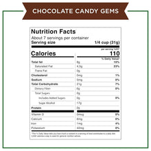 Load image into Gallery viewer, Delicious Sugar Free Chocolate Candy Gems - Resealable 7.5 oz Bags, Set of 5