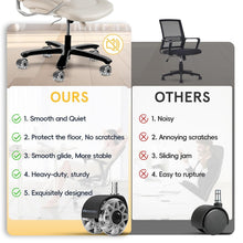 Load image into Gallery viewer, Premium Office Chair Caster Wheels - 5 Pack, 2.5 Inch, Quiet Glide Technology