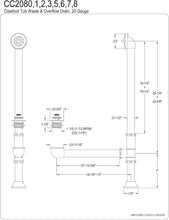 Load image into Gallery viewer, Traditional Lift &amp; Turn Clawfoot Tub Drain - Durable Brass, Matte Black Finish