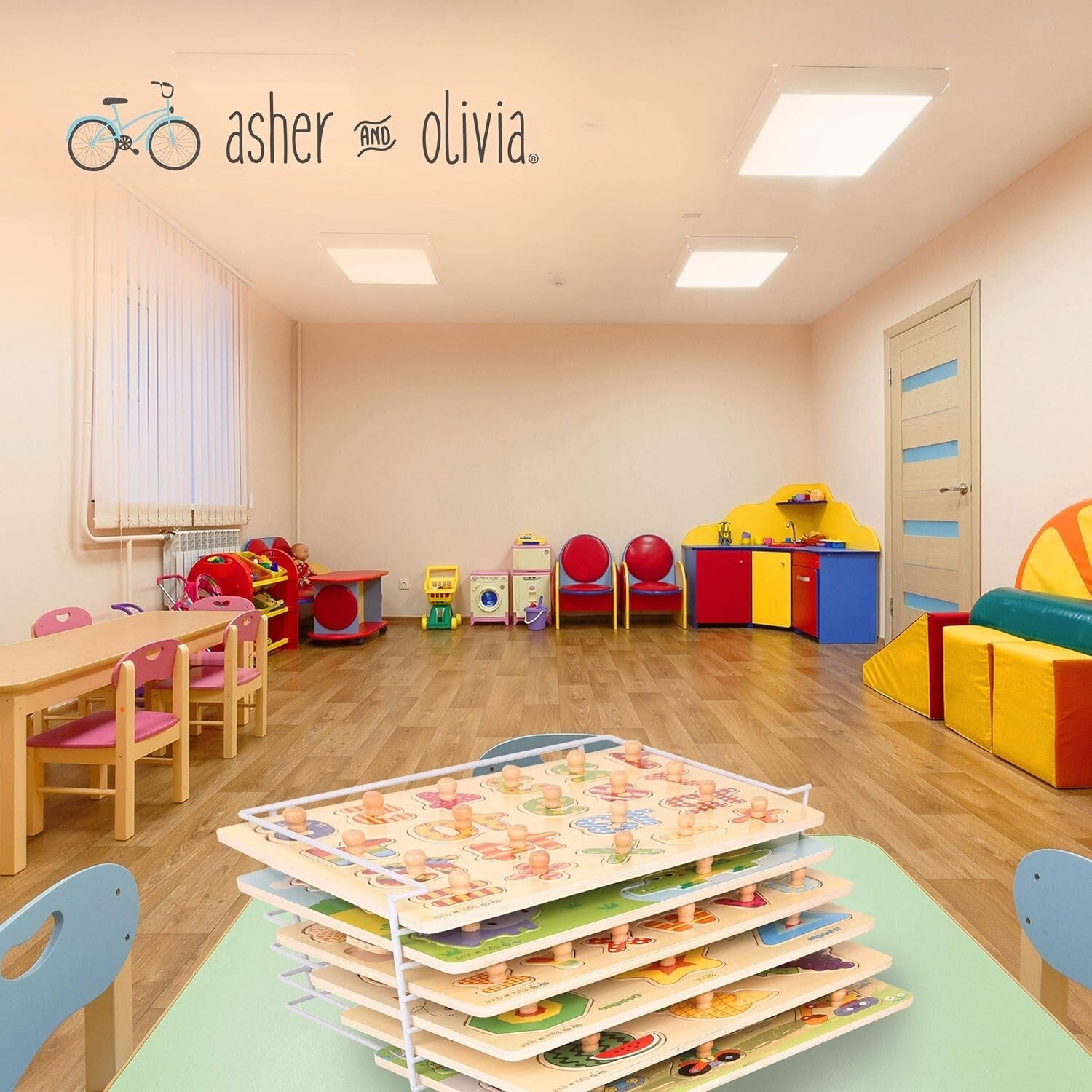 Engaging 7-Piece Toddler Puzzle Set with Clock - Enhance Learning Through Play!