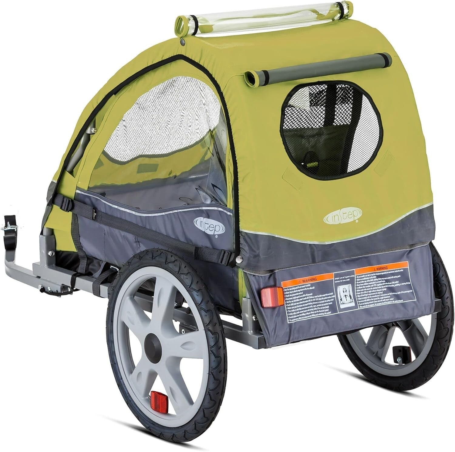 Versatile Kids' Bike Trailer - 1 Child Capacity, Bug Screen & Weather Shield